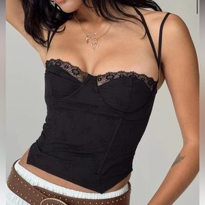 princess polly black top